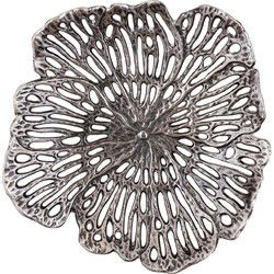 PTMD Schaal Ryhann - 31x30x6 cm - Aluminium - Zilver