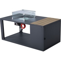 Sens-Line - Capri firepit table - Terrashaard - Aluminium