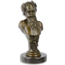EEN BRONZEN BORSTBEELD VAN BACCHUS