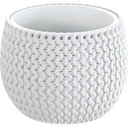 Prosperplast Bloempot Splofy - wit - 1400 ml - D18 cm - Plantenpotten