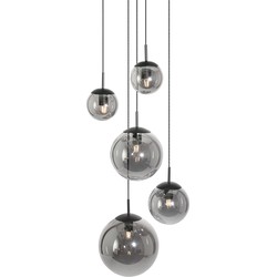 Steinhauer hanglamp Bollique - zwart - metaal - 60 cm - E27 fitting - 2730ZW