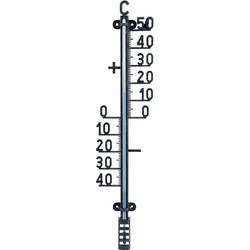 Buiten Profiel Thermometer - Kunststof - 3 x 10 x 41 cm - Celsius - Buitenthermometers