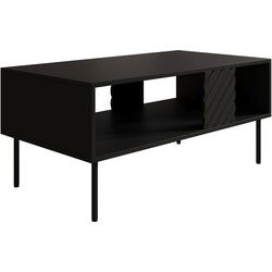 Meubella - Salontafel Laguna - Zwart - 100 cm