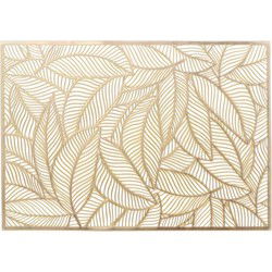Unique Living | Placemat Nissa | Rechthoekig | Polyester | Goud | 30x45cm