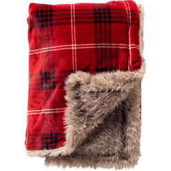 Textino ROBBY - Plaid 140x180 cm - Biking Red - Textino