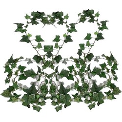 3x Klimop slinger plant groen Hedera Helix 180 cm - Kunstplanten