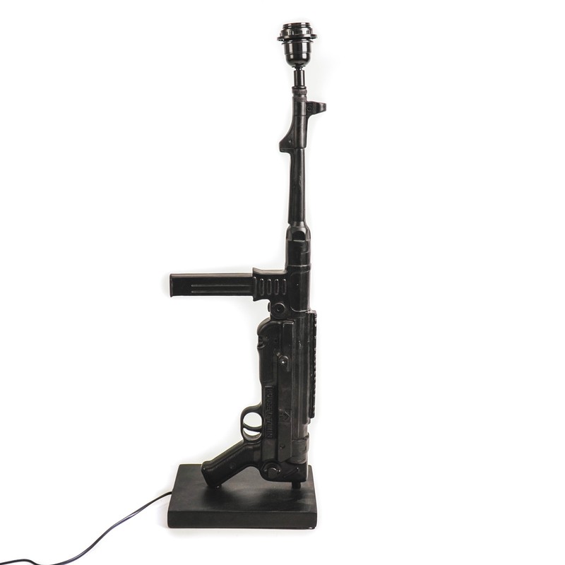 HV Gun Lamp XL - Black - 24x15x73cm - 