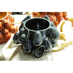 PTMD Bloempot Bauer - 26x26x19 cm - Keramiek - Groen