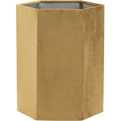 D - Light & Living - Lampenkap VELOURS - Ø24x30cm - Bruin