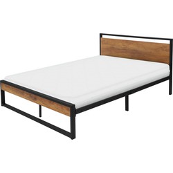 ML-Design metalen bed zwart, 200x140 cm, gemaakt van stalen frame