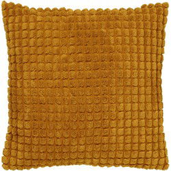 Dutch Decor ROME - Kussenhoes 45x45 cm - 100% polyester - effen kleur - Chai Tea - geel - Dutch Decor