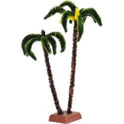 Euromarchi miniatuur palmboompje - 22 cm - kunststof - Beeldjes
