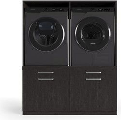 Wasophoogte Wasmachine Kast Oslo – Ébène Zwart