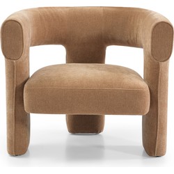 Scandinavische fauteuil Bibi chenille terracotta