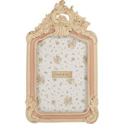 Clayre & Eef Fotolijst 10x15 cm Beige Kunststof