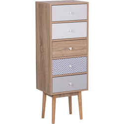 Beliani FOLEY - Commode-Lichte houtkleur-MDF