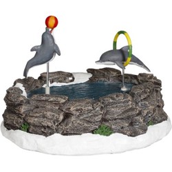 Jumping dolphins battery operated - l22xb20xh15cm