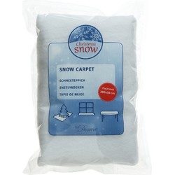 Decoris Sneeuwdeken - wit - 200 x 50 cm - polyester - ondergrond - Decoratiesneeuw