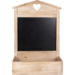 Clayre & Eef Krijtbord  35x13x32 cm Bruin Hout Tekstbord