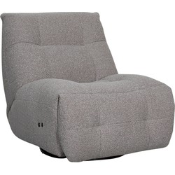 LABEL51 Fauteuil Relax & Recharge - Truffel grijs - Boucle - One Size