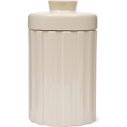 Clay Ribbed Storage Jar High