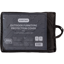 Exotan Beschermhoes Loungeset Rhodos - PE - Zwart - 45x30x14