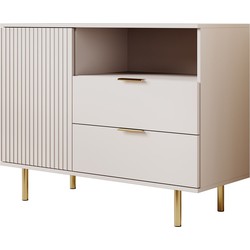 Meubella Dressoir Nicola - Beige - 107 cm