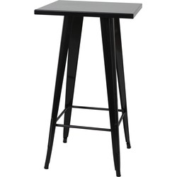 Coamo Casa  Staande tafel - Bistrotafel Bartafel - Metaal Industrieel Design 105x60x60cm - zwart