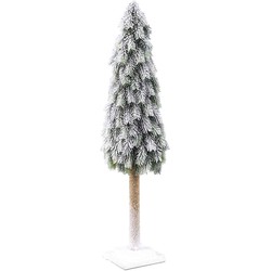 PTMD Kunstkerstboom Op Stam - H85 x Ø23 cm - PE - Besneeuwd groen