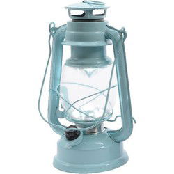 Licht mintgroene camping lantaarn 25 cm LED licht - Lantaarns