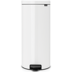 NewIcon pedaalemmer 30 liter met kunststof binnenemmer White - Brabantia