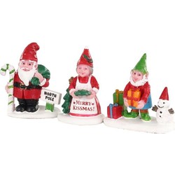 Christmas garden gnomes, set of 3