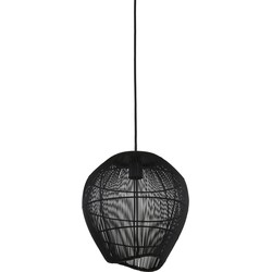 Light & Living - Hanglamp YUMI - Ø28x30cm - Zwart