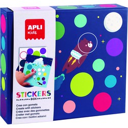 APLI Kids APLI Kids APLI - Vlieg naar de maan stickerdoos (met 8 kaarten en vb)