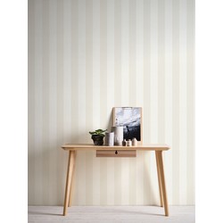Livingwalls behang strepen wit en beige - 53 cm x 10,05 m - AS-314055