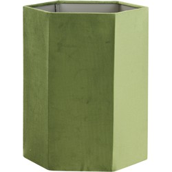 D - Light & Living - Lampenkap VELOURS - Ø24x30cm - Groen