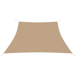 hanSe® Schaduwdoek Trapezium Waterdoorlatend 4/5x4 m Zonnedoek Zand