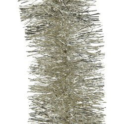 Decoris kerstslinger - licht parel/champagne - 270 x 10 cm - glans - Kerstslingers