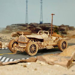 Robotime Grandprix Car houten Modelbouw Knutselen
