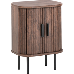 Beliani BRADLEY - Bijzettafel-Bruin-MDF