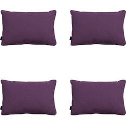Madison -  Sierkussen Panama purple - Ca. 40x60 cm - Set van 4