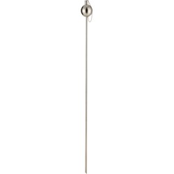 J-line - Tuinfakkel Bol Stainless Steel Zilver - 10x10x150cm