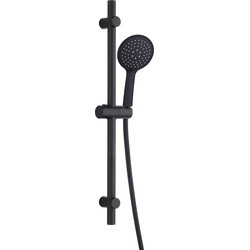Luzzo® Flat Design douche glijstangset - 3 standen douche -Zwart