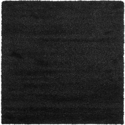 Safavieh Shaggy Indoor Woven Area Rug, California Shag Collection, SG151, in Black, 122 X 122 cm