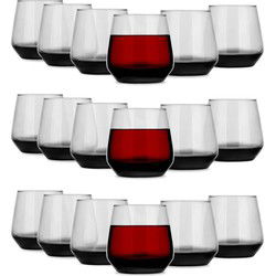 Glasmark Waterglazen - 18x - Midnight collection - 310 ml - glas - drinkglazen - Drinkglazen