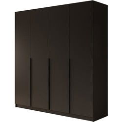Meubella - Kledingkast Sabre - Zwart - 200 cm