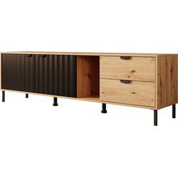 Meubella - TV-Meubel Vic - Eiken - 183 cm