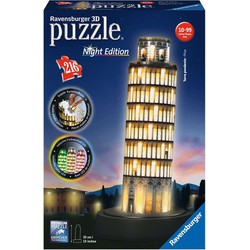 Ravensburger Ravensburger 3D puzzel gebouw Toren van Pisa Night Edition - 216 stukjes