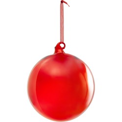 Kave Home - Grote Aucan-kerstbal van rood glas