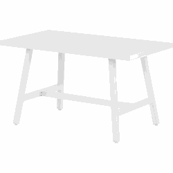 Beliani FRATTE - Eettafel-Wit-Aluminium